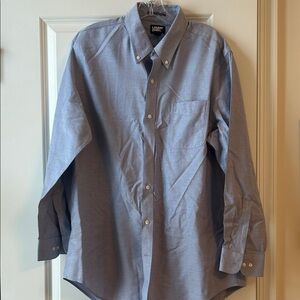 Lands' End Men's Light Blue Oxford Shirt